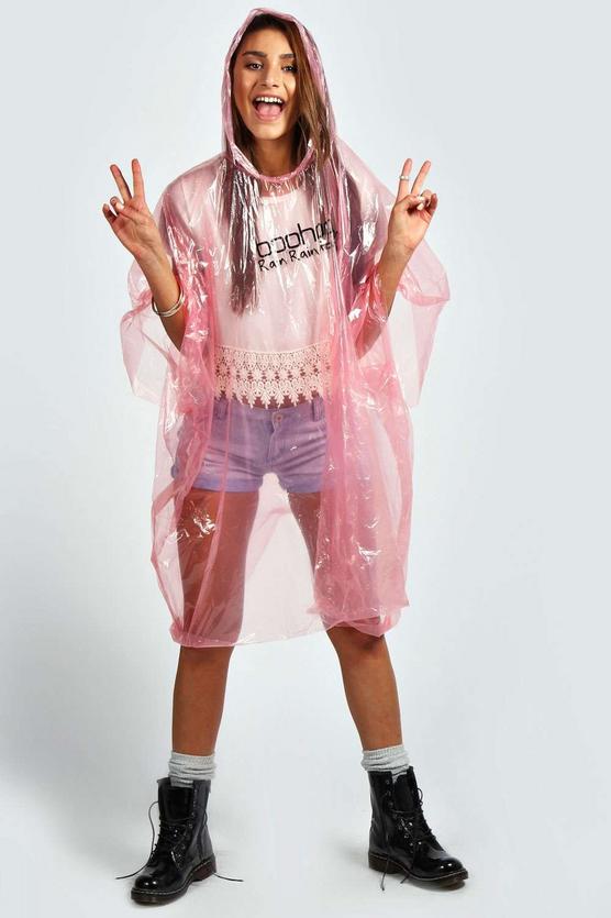 Disposable Showerproof Festival Poncho Non Refundable